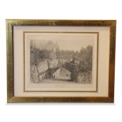 Engraving \"Bel Tavannes\" by Pierre Pertuis.